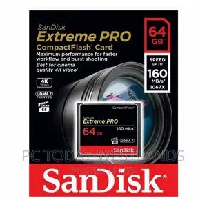 Sandisk Extreme Pro 64GB Compact Flash Memory Card CF 160MBS
