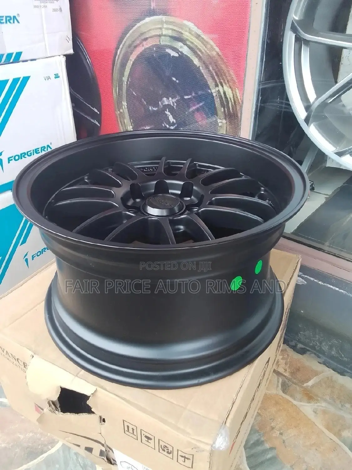 Rims Size 15/4/8/114.3 Black Plain Matt