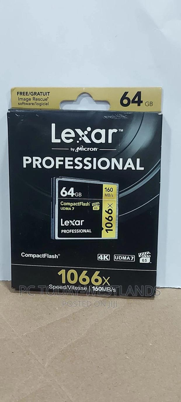 Lexar 64GB Professional 1066x Compactflash Memory Card - main view