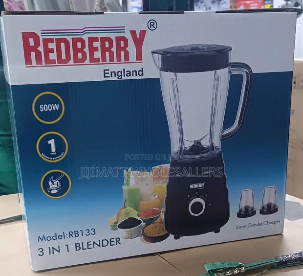 Blender/Redberry Blender 3in1 With 1.5litres Unbreakable Jar
