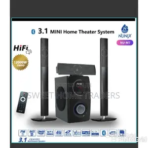 Nunix Home Theater System With Remote/ FM/ Bluetooth
