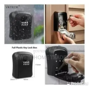 Key Lock Box, Combination Lockbox With Code