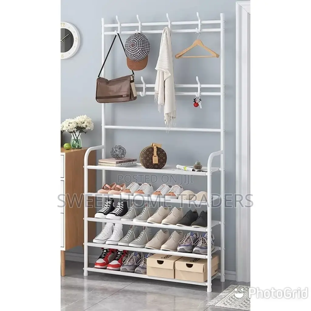 Shoe Rack With Coat Hanger, Rack