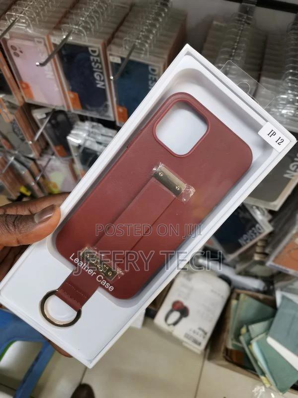 Leather Case Hand Strap for iPhone 12 - thumbnail 2