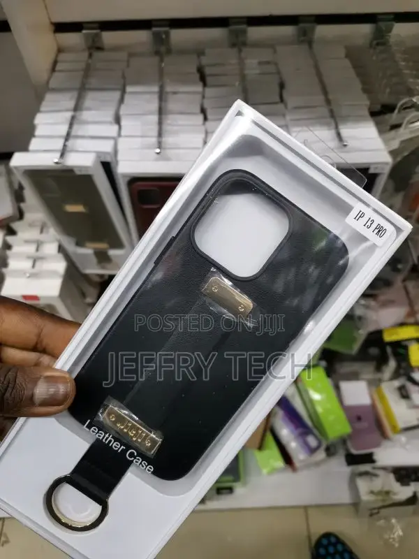 Wristband Strap Ring Holder Leather Phone Case iPhone 13 Pro