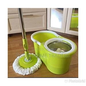 Metallic Spin Mop With Wheels Green - thumbnail 2