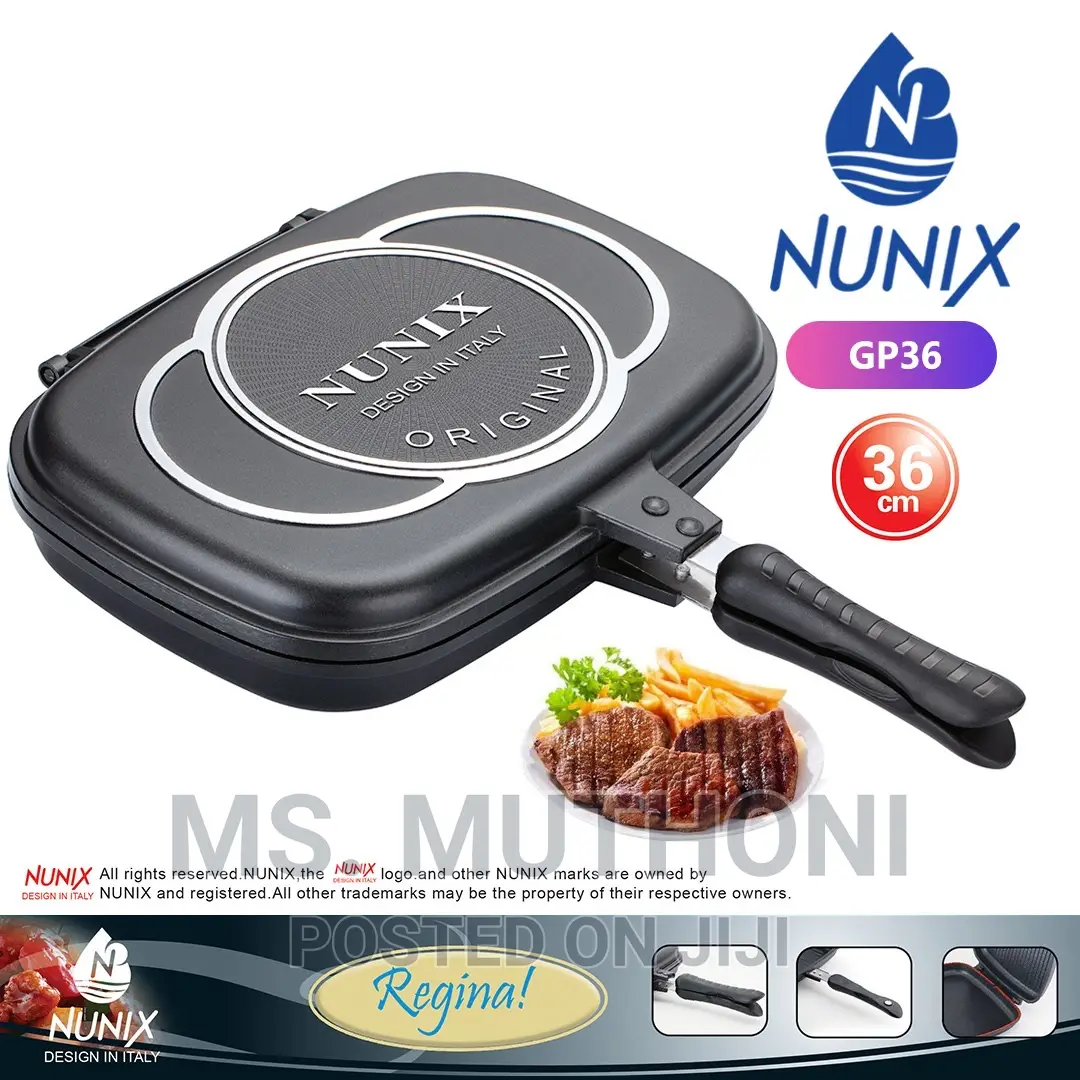 Original Nunix Double Sided Grill Pan 36 Cm