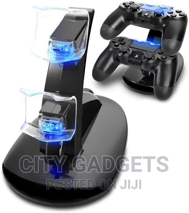 Dual USB Charging Charger Docking Station Dock Stand for Ps4