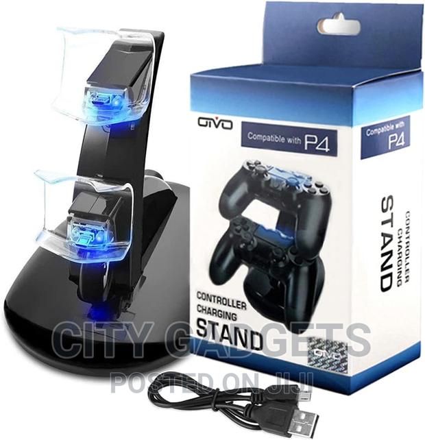 Dual USB Charging Charger Docking Station Dock Stand for Ps4 - thumbnail 2