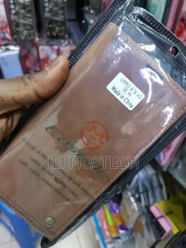 Leather Back Case Flip Cover for Oppo A78 5G With ID Card Sl