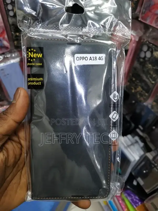 Oppo A18 4G Leather Case Cover,PU Leather Flip Cover Compat