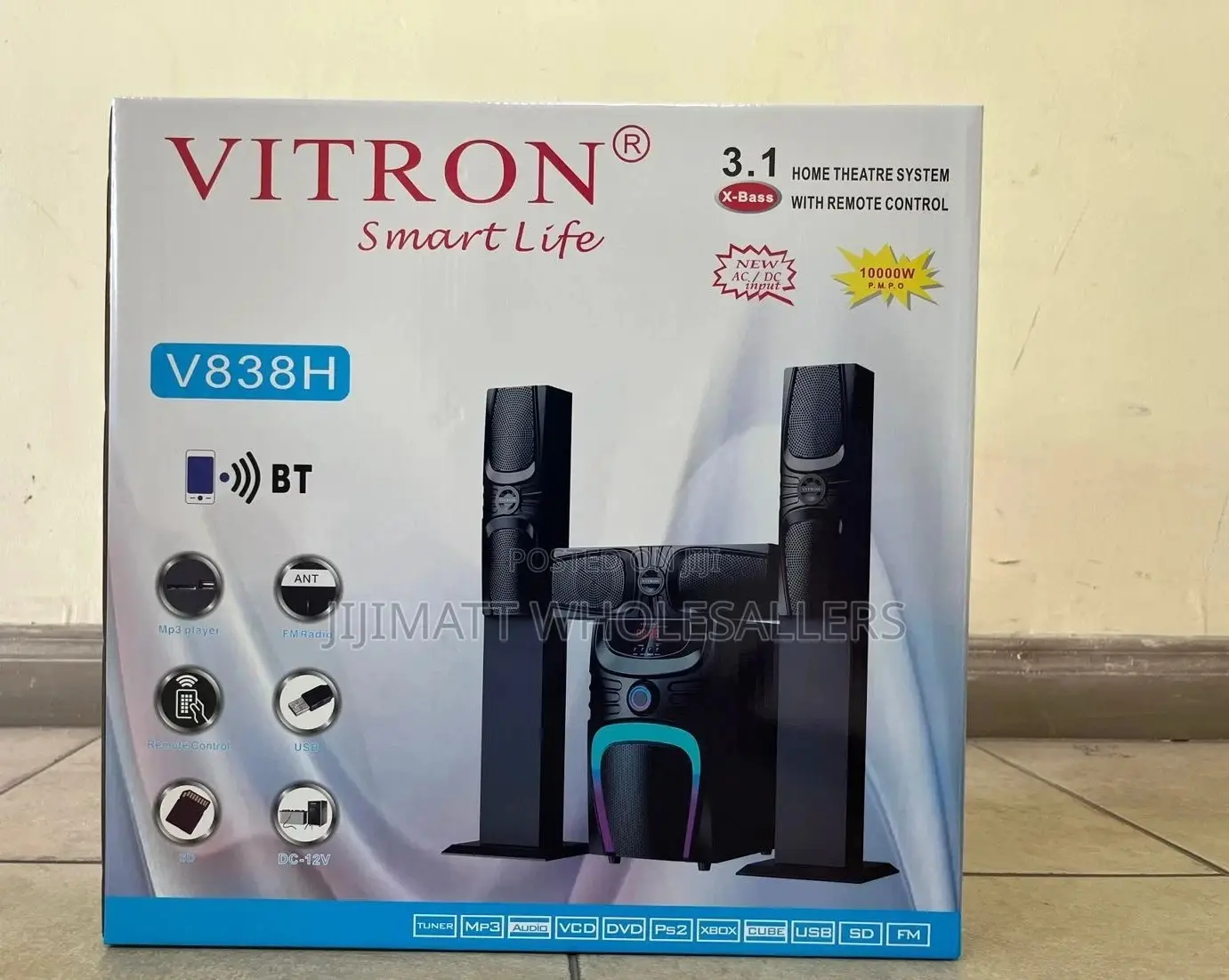 Subwoofer//Vitron 3.1 With Tall Boy Speakers V838 Available