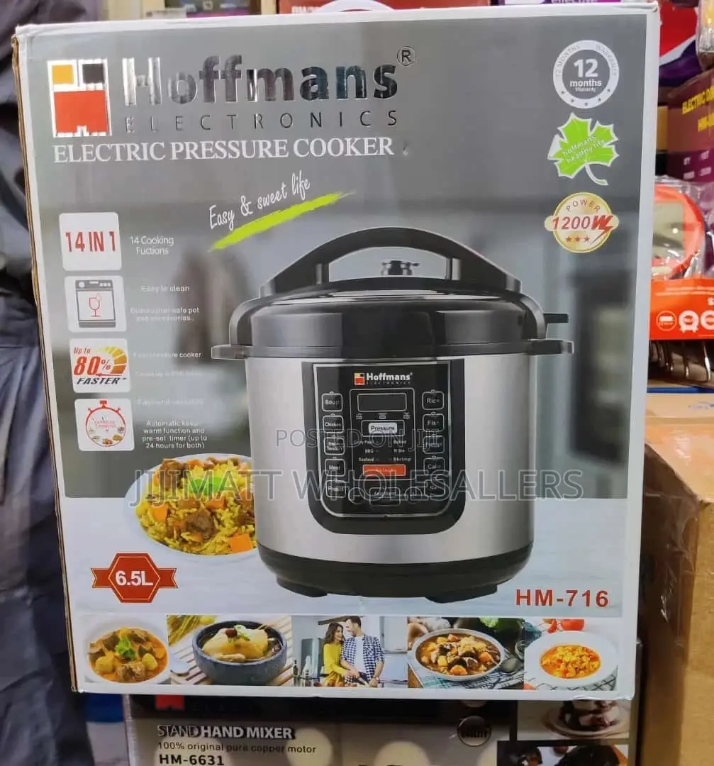 Hoffmans Electric Pressure Cooker 6.5litres