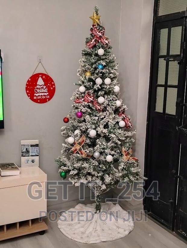 Snow Flocked Christmas Tree