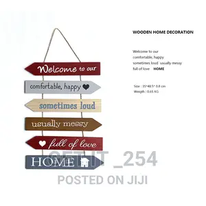 Hanging Board Wooden House Rules