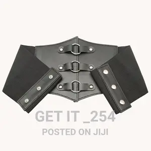 New Corset Punk Black Wide Waistband Slimming Body Belts