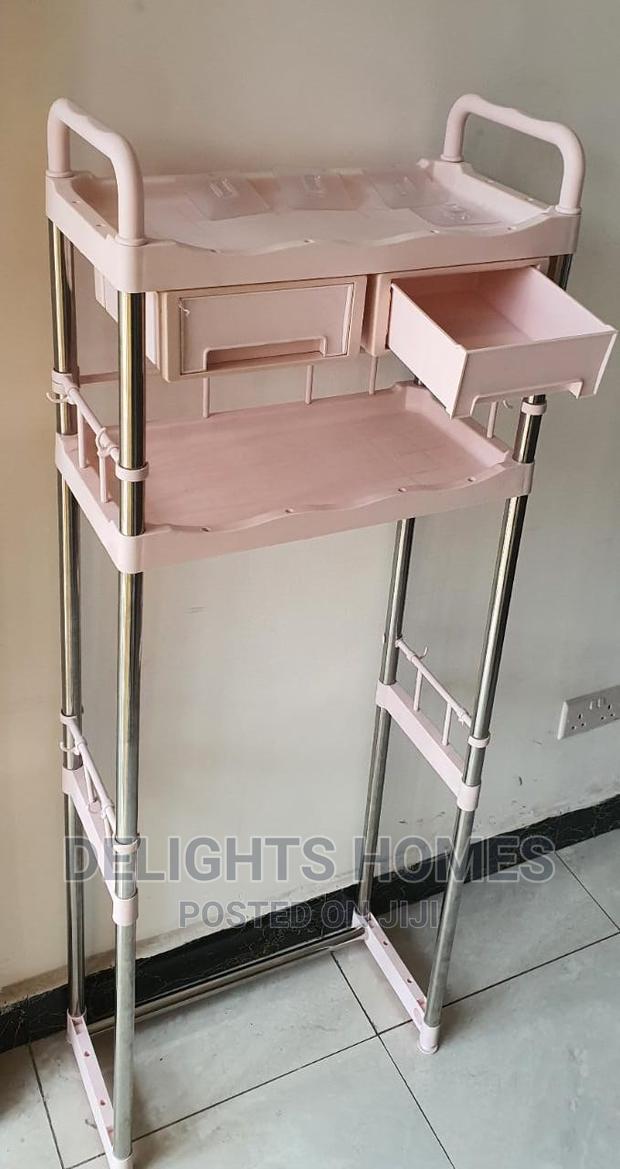 Strong Detachable Toilet Rack With Drawers - main view