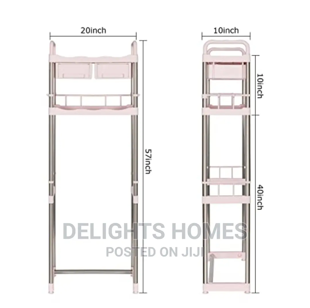 Strong Detachable Toilet Rack With Drawers