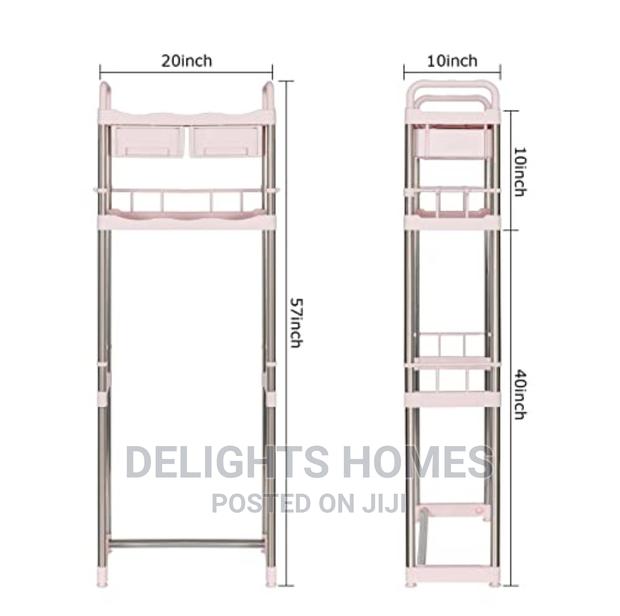 Strong Detachable Toilet Rack With Drawers - thumbnail 2