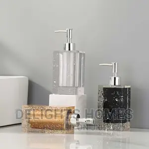 280ml Square Resin Sparkling Soap Dispenser