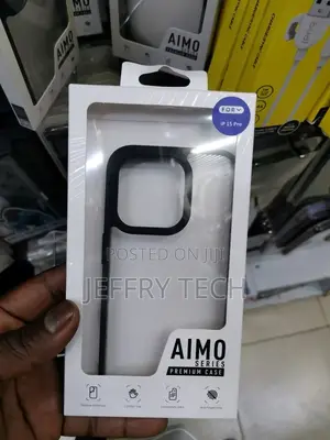 Polyuethane Premium Aimo Series Back Cover for iPhone 15 Pro