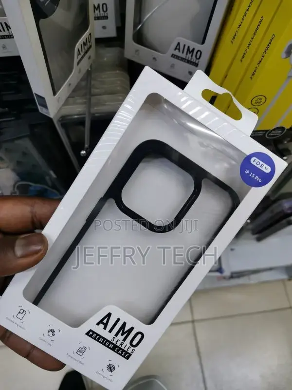 Polyuethane Premium Aimo Series Back Cover for iPhone 15 Pro
