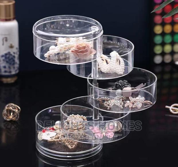 4 Layer Rotating Accessories Storage Box