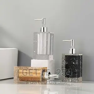 280ml Square Resin Sparkling Soap Dispenser in 3 Colours
