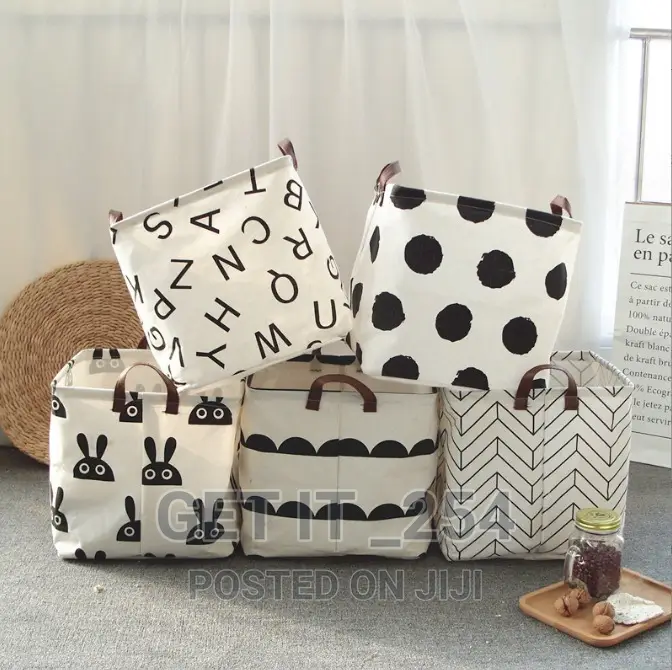 Canvas Multipurpose Storage Baskets*Size: 32*32*32cm