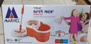 8ltr Marvel 360 Spin Mop Rotating Bucket With Long Adjustabl