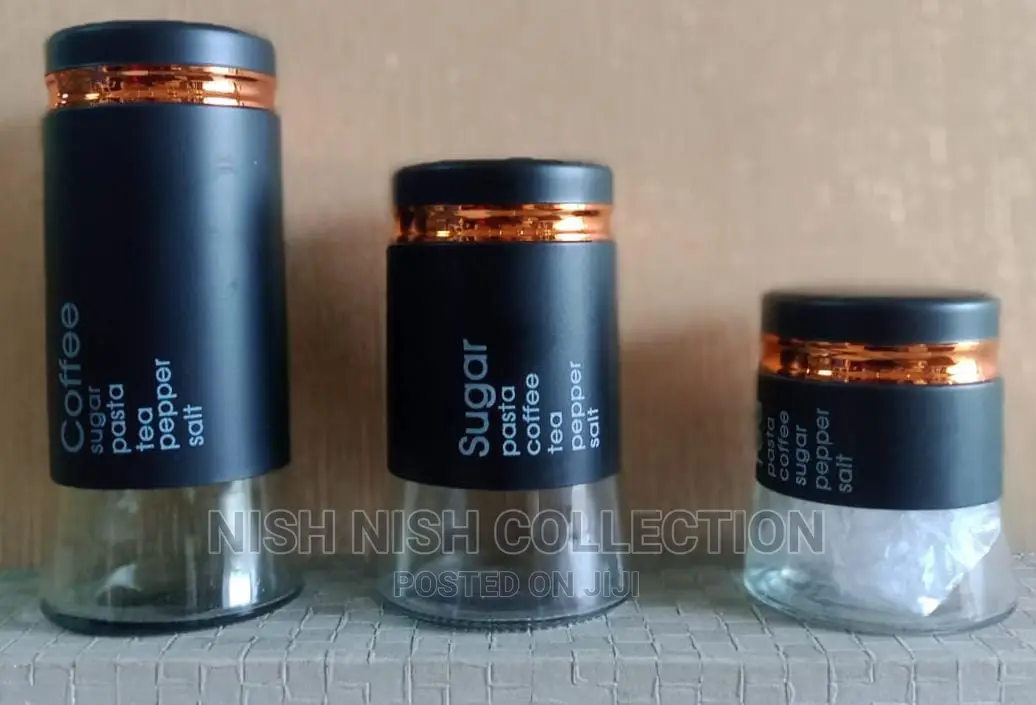 3pcs Glass Storage Jars