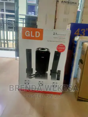 GLDGLD 2.1CH X-Bass Bluetoothfm-Usb-12,000watts-Black
