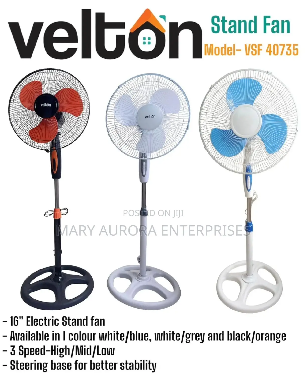 16" Electric Stand Fan