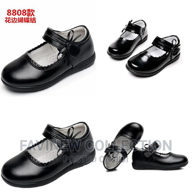 Girls High Quality Leather School Shoes