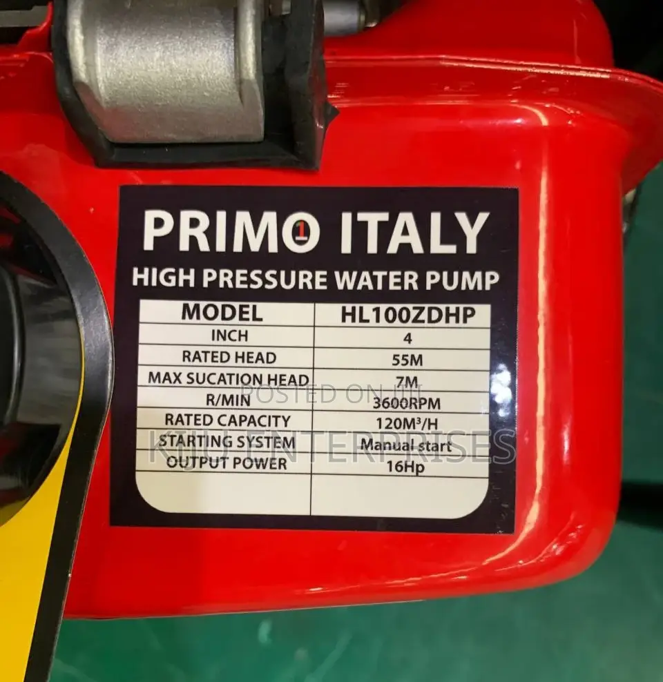Primo Itally-Water Pump Machine