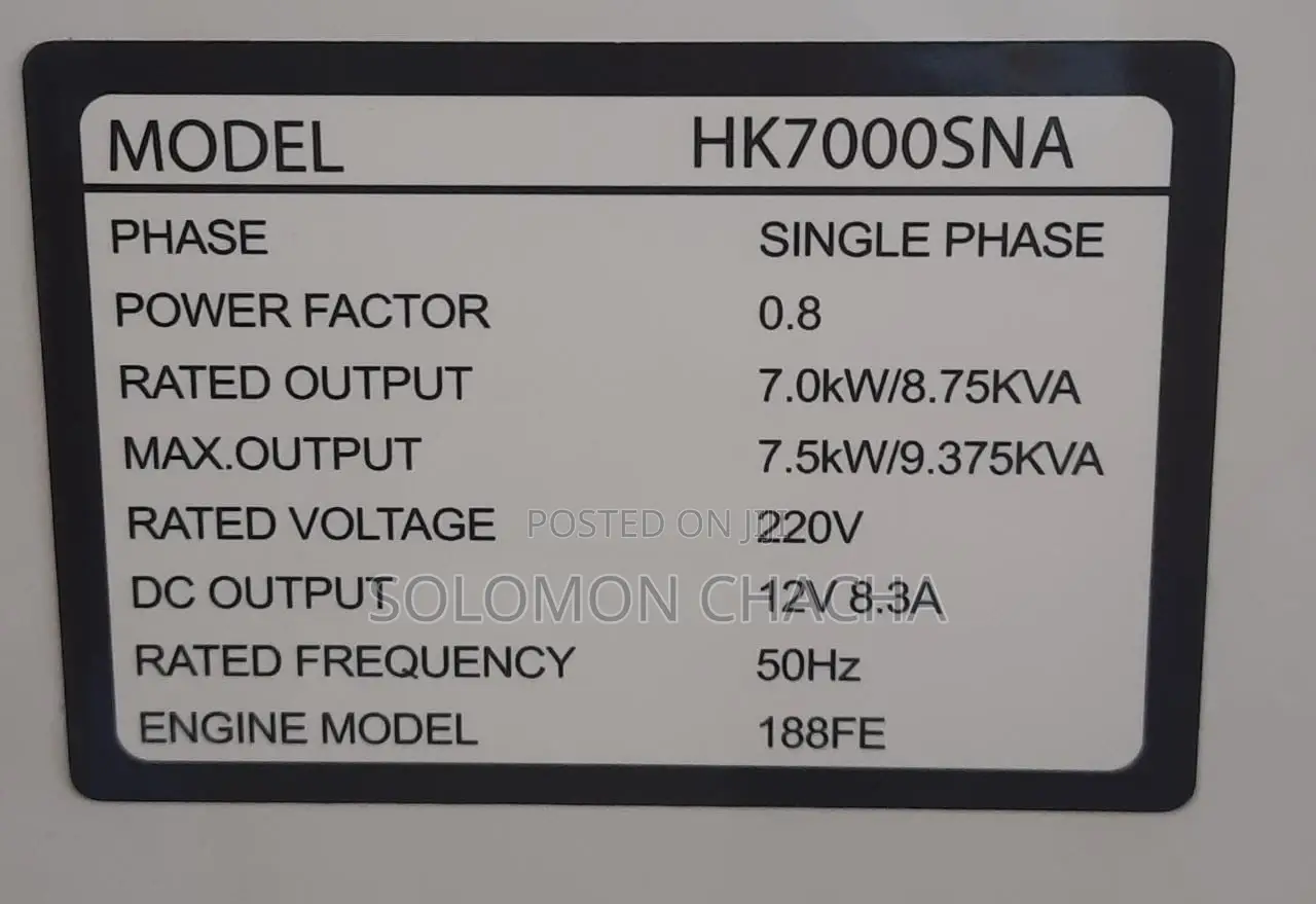 Hisaki Japan Diesel Generator Rated Output 8.75kva With Ats