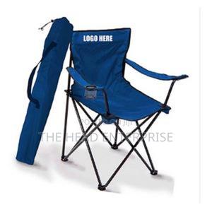 Padded XL Camping Folding Chair, Plush Oversize Camp Chair, - thumbnail 2