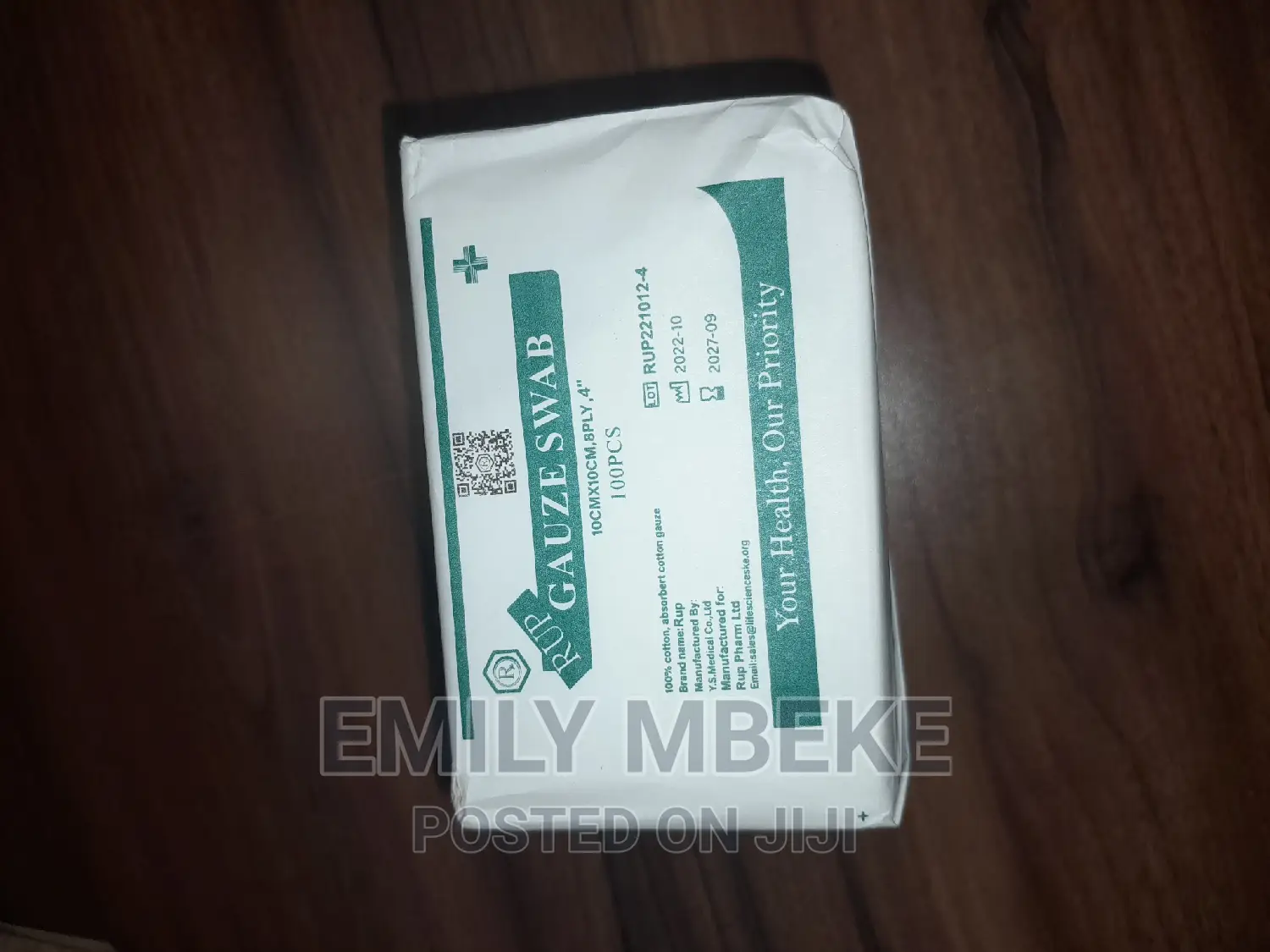 Gauze Swab 10cm by 10cm 4" Non Sterile