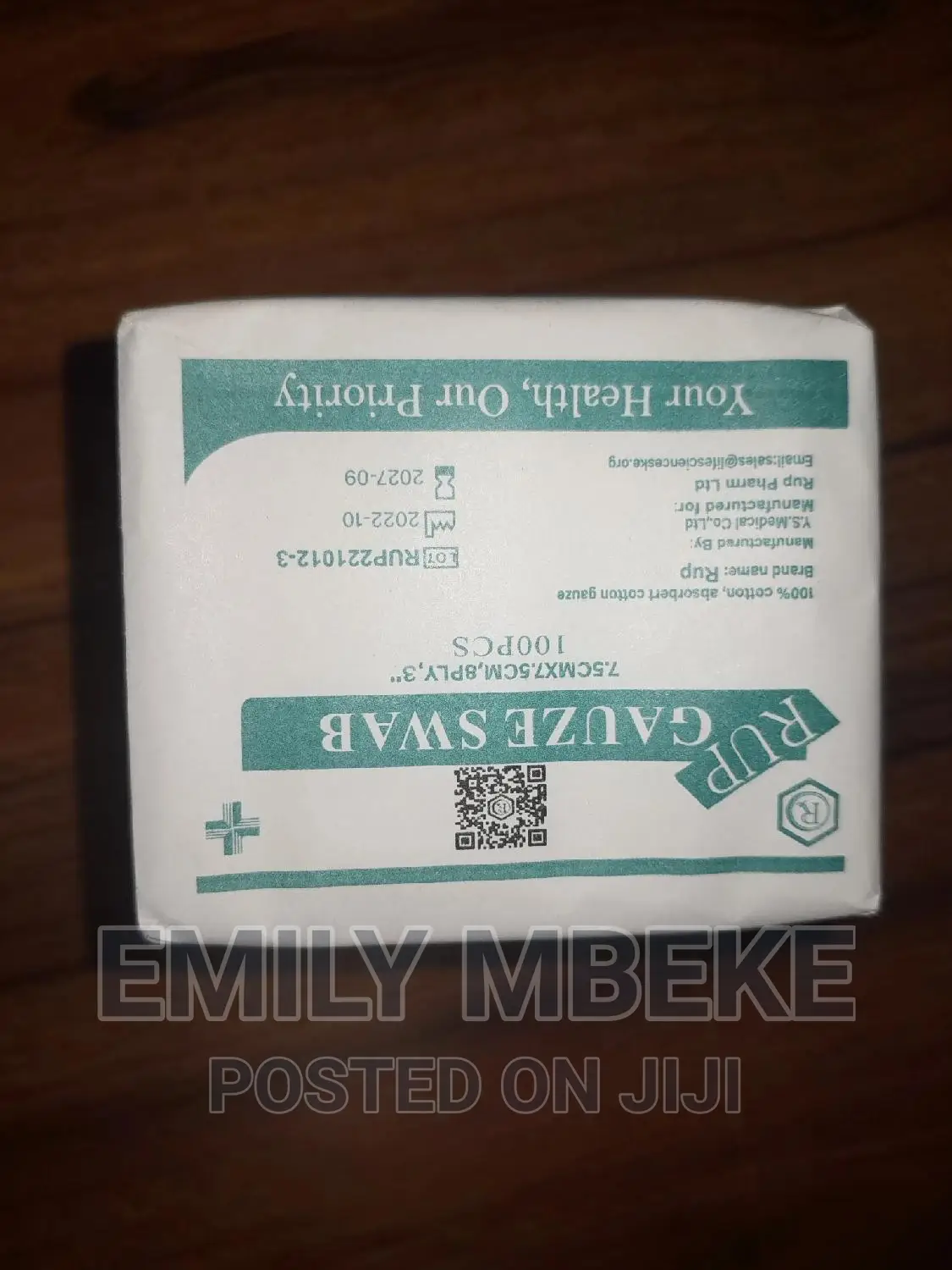 Non Sterile Gauze Swab 7.5cm By7.5 3"