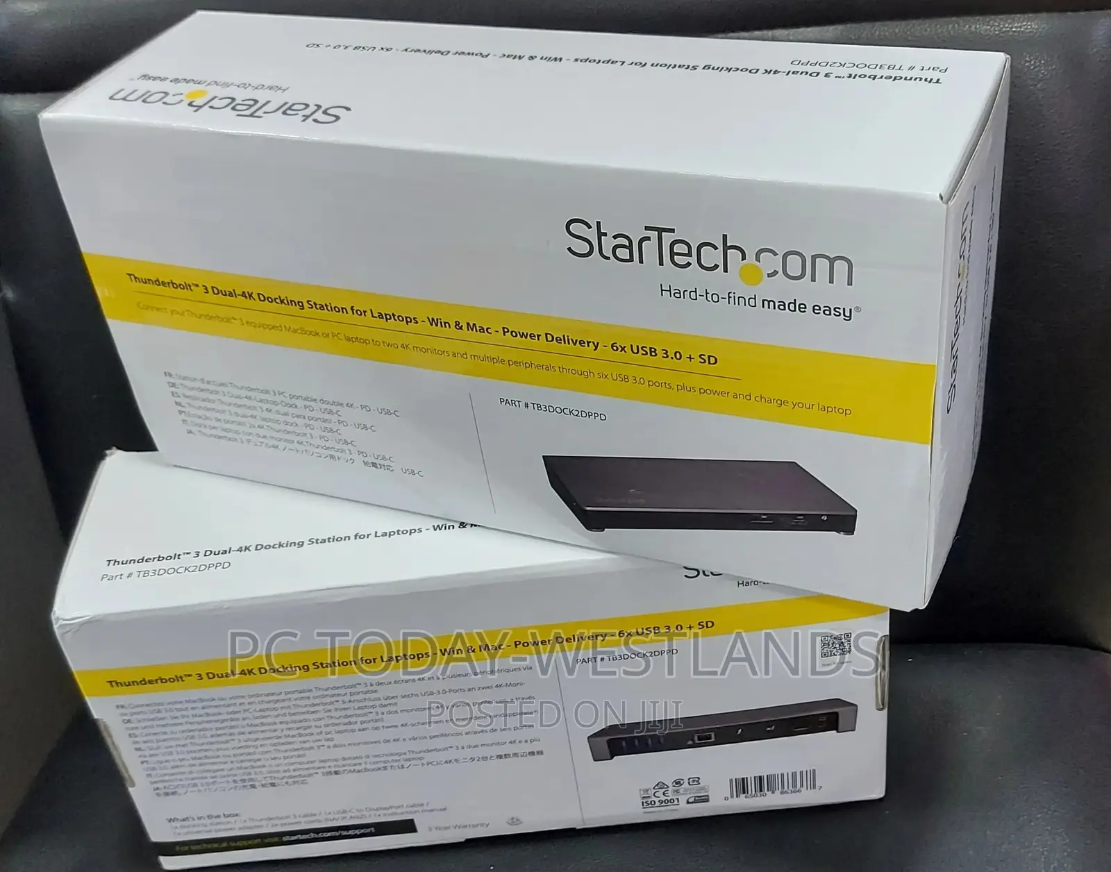 Thunderbolt 3 Dock - Dual Monitor 60hz TB3 Laptop Docking