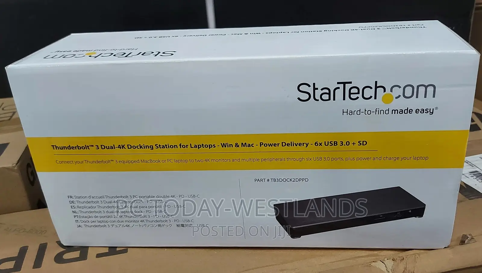 Thunderbolt 3 Dock - Dual Monitor 60hz TB3 Laptop Docking
