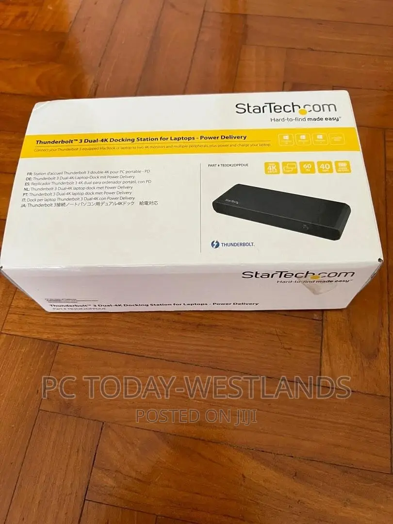 Startech.Com Thunderbolt 3 Dock Dual Monitor 60hz Laptops