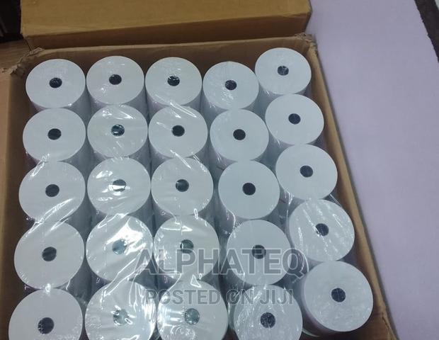 80mm by 80mm by 13mm Thermal Roll Papers- BOX of 50 Rolls