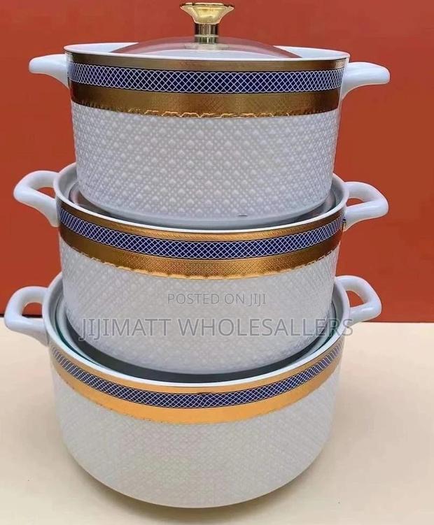 3 PCS Ceramic Bowl 4 LTRS ,3.5 and 2ltrs - main view