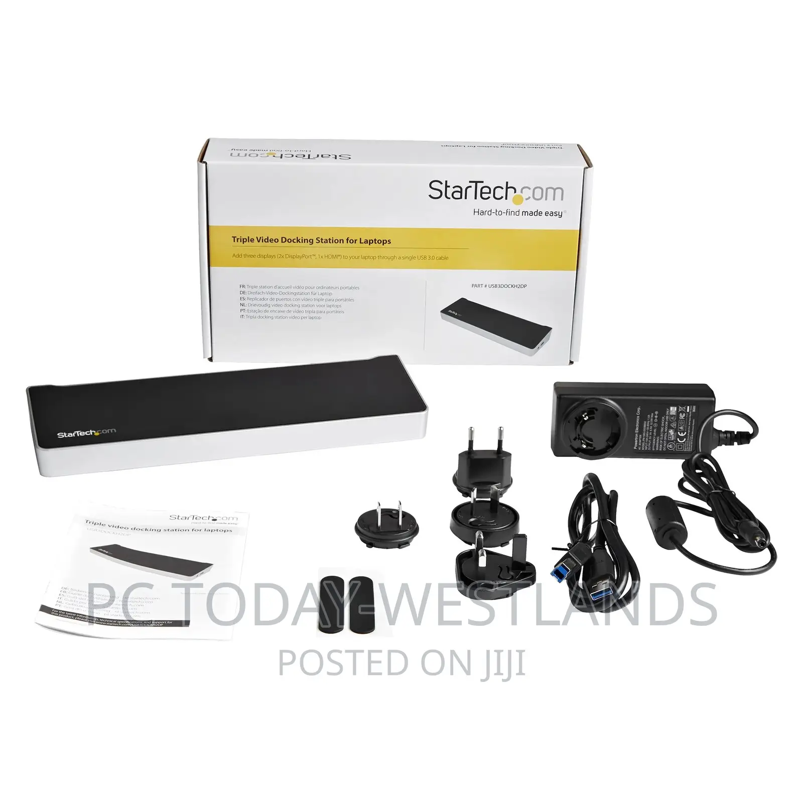 Triple Monitor USB 3.0 Docking Station With 2x4k Displayport