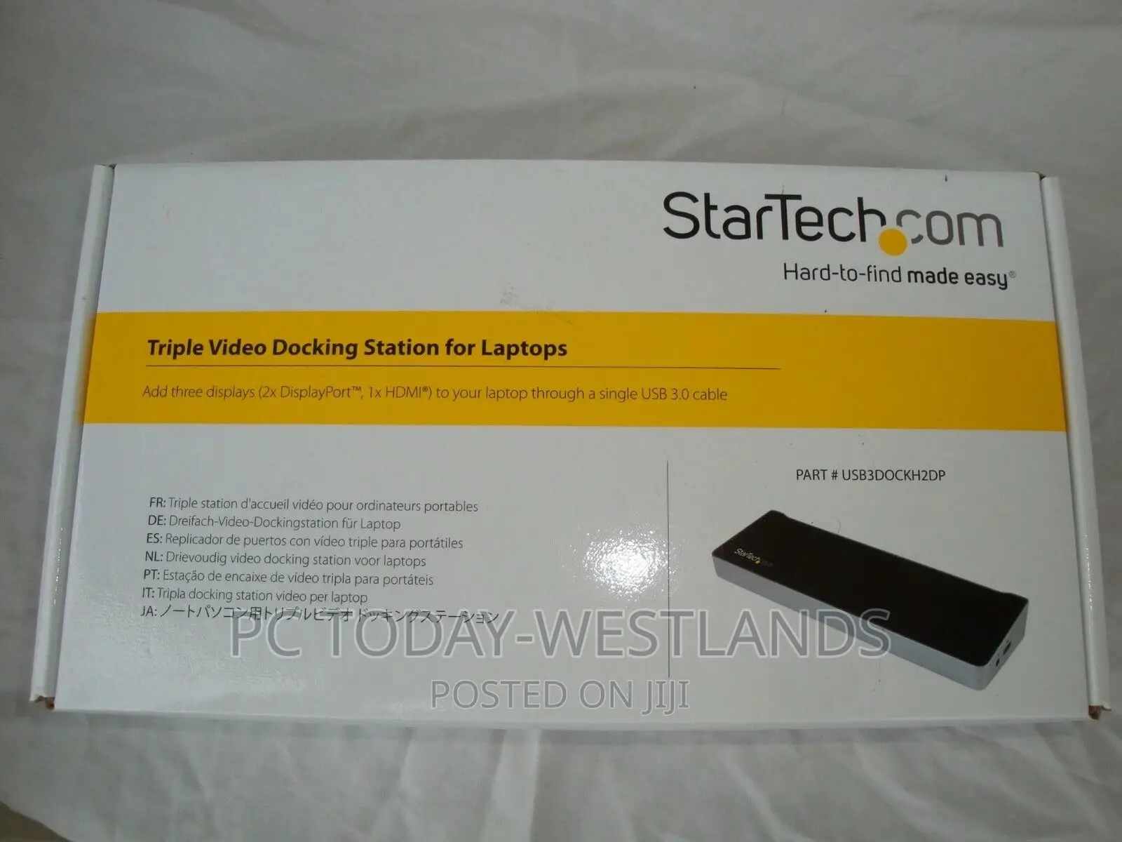 Triple Monitor USB 3.0 Docking Station With 2x4k Displayport