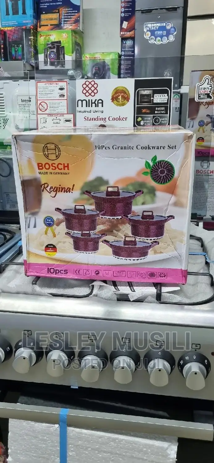 Bosch Cookware Set 10pcs Heavy Nonstick Granite Cookware Set