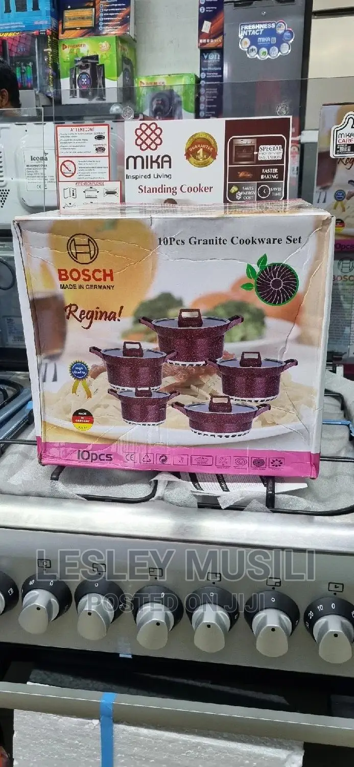 Bosch Cookware Set 10pcs Heavy Nonstick Granite Cookware Set
