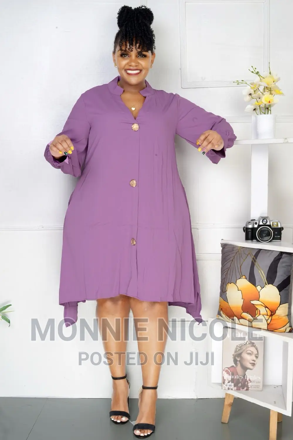 Purple Shift Dress
