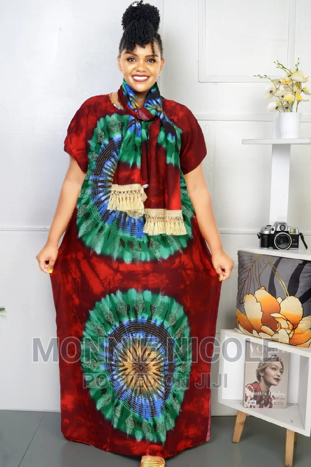 Stylish Deras/Tie Dye With Scarf